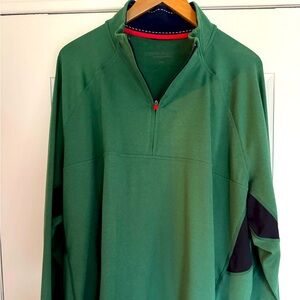 Vineyard Vines Green Quarter-Zip Performance Pullover XXL